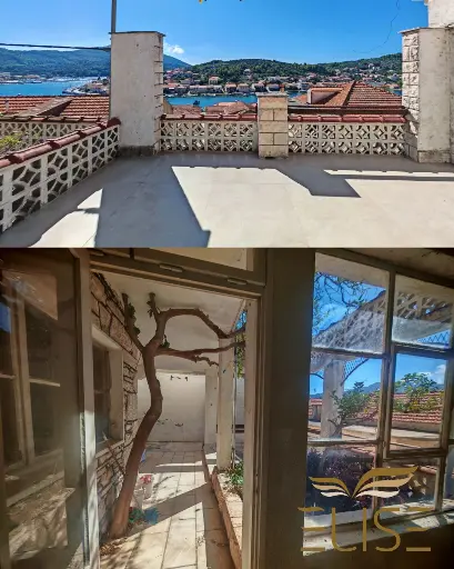 Paradiesische Innenhöfe – 190 Quadratmeter großes Haus mit Meerblick in Vela Luka
