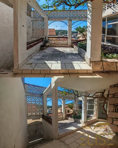 Paradiesische Innenhöfe – 190 Quadratmeter großes Haus mit Meerblick in Vela Luka
