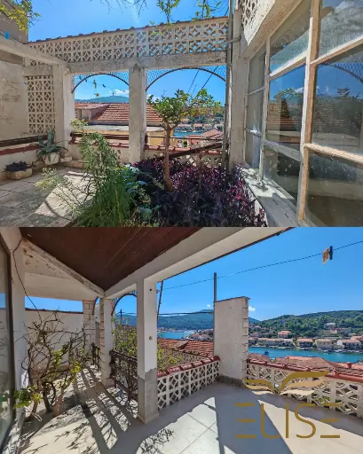 Paradiesische Innenhöfe – 190 Quadratmeter großes Haus mit Meerblick in Vela Luka