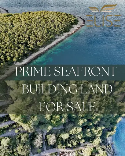 FOR SALE – PRIME SEAFRONT BUILDING LAND IN TANKARACA BAY, VELA LUKA